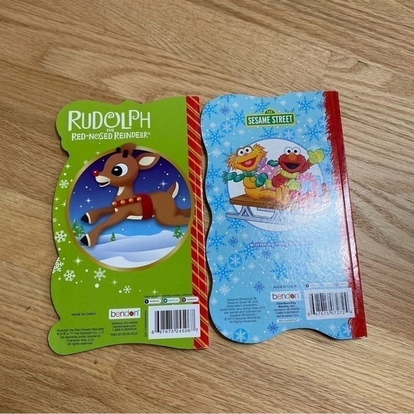 Rudolph the Red Nosed Reindeer Sesame Street Christmas Book Bundle Lot Hardcover - Picture 3 of 3